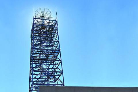 Three 100-foot towers at Wright-Patterson Air Force Base, Ohio, provide the Air Force Research Laboratory Sensors Directorate with new capabilities to perform radar research. The actual radars atop each tower were relocated from Rome, N.Y., as part of the 2005 Base Realignment and Closure.