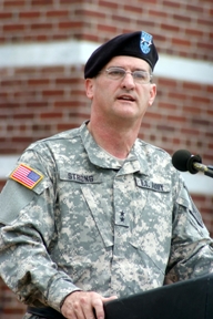 Major General Randolph P. Strong, the new commander of the CECOM LCMC, told those attending the change of command ceremony that he looked forward to the challenges ahead.