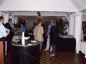 Representatives from small and large corporations network at the chapter's November event, a business-to-business program aimed at helping small businesses.