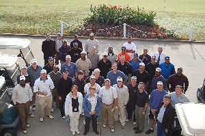 The chapter's October golf tournament raised $8,000 for its scholarship programs.