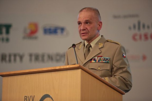 Maj. Gen. Jiri Baloun, CZA, first deputy of the Czech army chief of staff, speaks at the May conference.