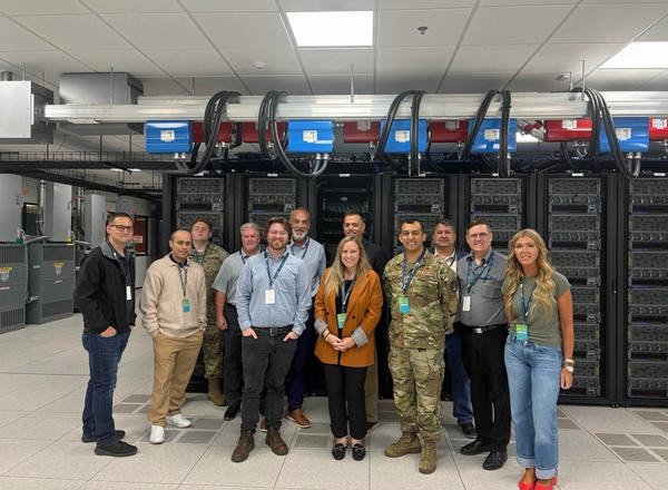 Chapter members tour the Scott Data Center in September.