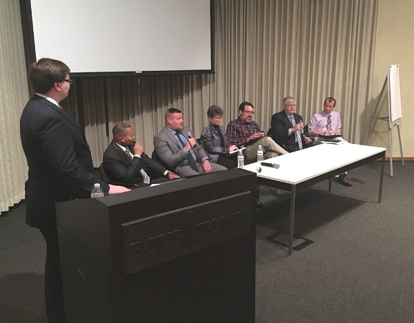 In late October, the chapter supported National Cyber Security Awareness Month by securing two panelists, Christopher Jarko and Dr. Bernard Lichvar, for the Boys Town discussion 