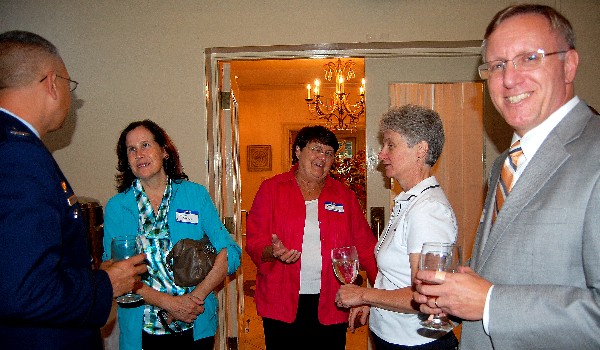 Welcome reception attendees enjoyed the evening networking with one another in September.