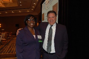 In December, Jones presents the chapter's Young AFCEAN Award to Shana Muhammad, a business development manager for Strategic Resources.