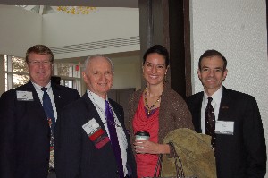 Chapter members attending the December luncheon are (l-r) Rick Michael, Chuck Corjay, Megan Bucelli and Mike Sunisi.