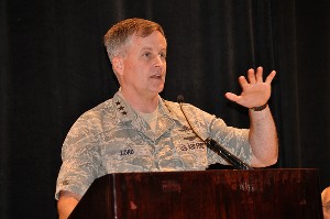 In September, Lt. Gen. William T. Lord, USAF, chief of warfighting integration and chief information officer, Office of the Secretary of the Air Force, speaks to the chapter about technology challenges in a national security environment.