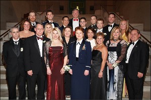 Winter Gala Committee members and volunteers pose prior to the doors opening.
