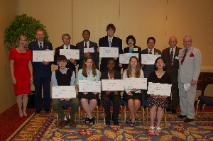 Scholarship winners in attendance, as well as parents and friends, gather at the May luncheon, where the chapter recognized 14 scholarship winners and $84,000 in educational funding.