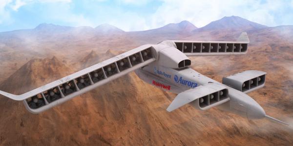 Technology developed under DARPA’s Vertical Lift and Takeoff Experimental Plane program has gained approval to transition to the commercial sector. Photo credit: Aurora Flight Sciences