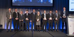 Several leaders from academia and industry accept awards for the NCI Agency's Defence Innovation Challenge.