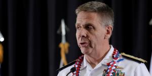 Adm. Phil Davidson, USN, commander, U.S. Indo-Pacific Command, speaks at TechNet Indo-Pacific. Credit: Bob Goodwin Photography