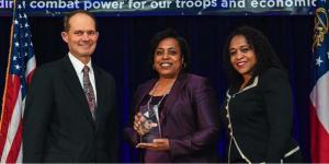 haron Jones, director of DISA’s Office of Small Business Programs (OSBP), received the 2016 Tracey L. Pinson Small Business Professional of the Year Award in recognition of her commitment to the DOD’s small business mission.