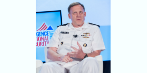 Adm. Michael Rogers, USN, who heads both the National Security Agency (NSA) and U.S. Cyber Command, explains during a September presentation at the Intelligence and National Security Summit in Washington, D.C., why the NSA needs the authority to collect data on non-U.S. citizens who are on foreign soil.