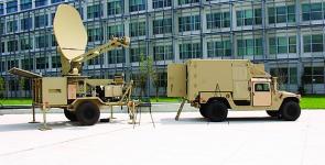 A Joint Network Node (r) and a satellite transportable terminal, part of the U.S. Army’s Warfighter Information Network–Tactical (WIN–T) Increment 1, are set up at Aberdeen Proving Ground, Maryland. WIN–T Increment 1 has been fielded to the force, and work on Increment 2 aims to begin deployment this year.