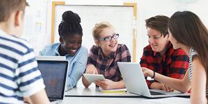 Organizations are seeing the need to bring cybersecurity education to middle schoolers. Credit: Shutterstock/SpeedKingz