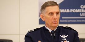 Gen. Timothy Ray, USAF, commander of the Air Force Global Strike Command and commander of the Air Forces Strategic Command, explains the service’s development of the Ground-Based Strategic Deterrent weapon system. Credit: The George Washington University Project for Media and National Security