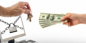 Ransomware attacks affect computers by encrypting all of the information on the device. The hackers then demand a ransom, usually paid in the form of crypto currency in return for the decryption key. U.S. Air Force Graphic by Adam Butterick