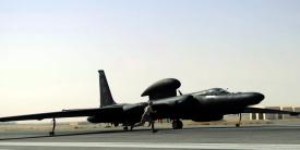 Airmen quickly remove the final pins from a U-2 Dragonlady before a flight, Oct. 4. The U-2 is the primary source of high altitude intelligence, surveillance and reconnaissance.