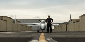 A Santa Monica-based company has developed an augmented reality platform to allow fighter pilots to train in aerial warfare against virtual opponents. Credit: Photo courtesy of Red6 Aerospace.