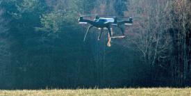 A commercial drone serves as a proof-of-concept vehicle as the U.S. Marine Corps works toward autonomous supply delivery via unmanned aerial vehicles. Once further developed, the same technology could provide relief to a civilian populace devastated by a natural disaster.