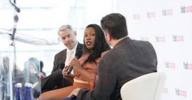 Members of the panel discussing diversity in the intelligence community at the Intelligence & National Security Summit describe the challenges they face entering the profession.
