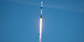 A Falcon 9 rocket carrying SpaceX’s Starlink L-23 payload launches from Cape Canaveral Space Force Station, Florida, April 7. As the United States increases its posture in space, it needs better space intelligence to support its missions, experts say. Credit: U.S. Space Force photo by Airman First Class Thomas Sjoberg