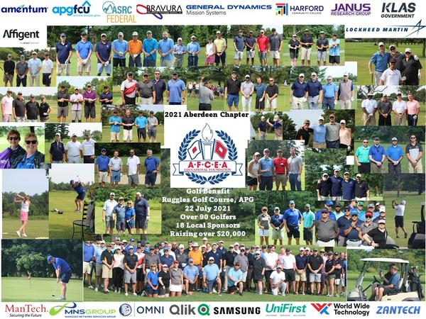 Over 90 golfers and 18 local sponsors enjoy the annual chapter's Educational Foundation event in July.