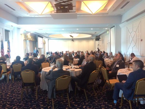 A crowd of chapter members gather at Water's Edge Events Center, Belcamp, Maryland, for the September luncheon.