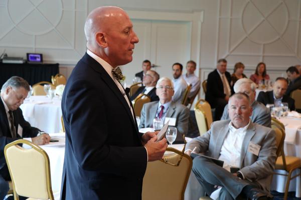 Willison discusses the Army Modernization Strategy at the chapter's October Luncheon. 