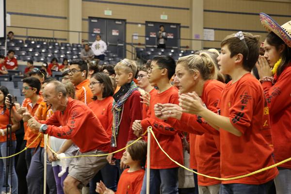 In October, an eager crowd watches their team perform during the SA BEST 2019 robotics competition. The chapter presented a Diversity Award of $3,000 in scholarships for the team that promoted and supported "Women in STEM" as well as a $3,000 scholarship to the overall winning team. 