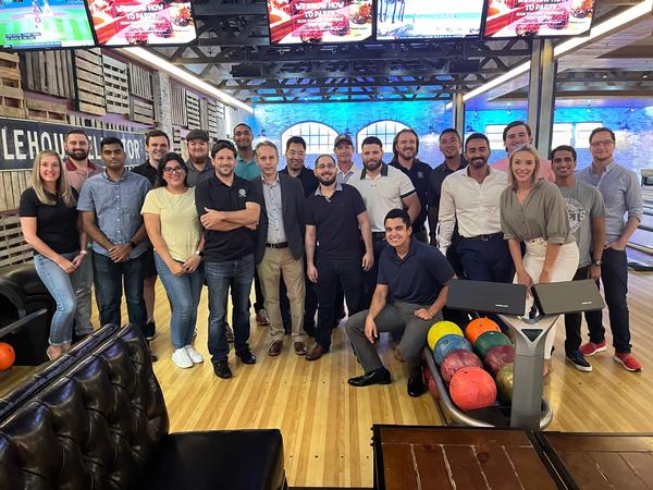 In August, the chapter's Emerging Leaders come together for networking, bowling and some brews at Bowl  and  Barrel in San Antonio. <br />
