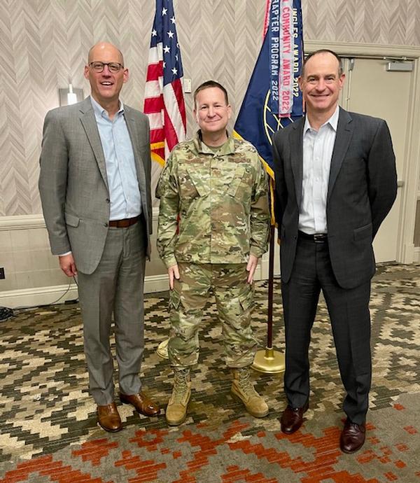 In July, the chapter hosted Col. Thomas Bodnar, USAF, commander, 318th Cyberspace Group (c), as its guest speaker.