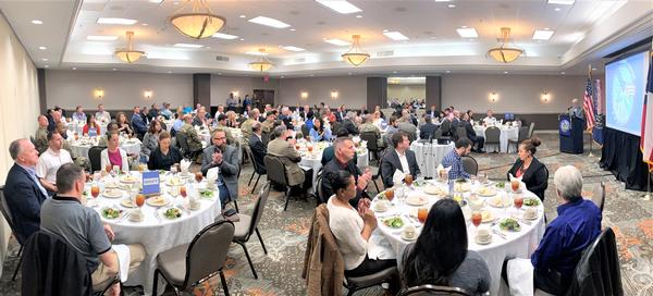 Record numbers attend the first luncheon of the year in January, spearheaded by Rob Licciardi, chapter vice president of programs.