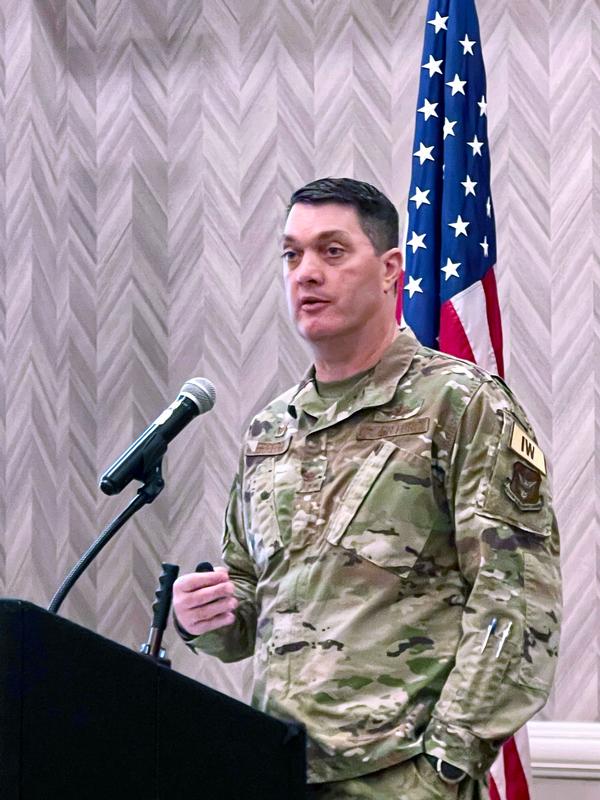At the February luncheon, Col. Erredge highlights how the reserves have forged strong relationships with industry, resulting in excellent training and development