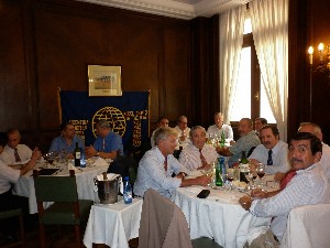 In December, new board members gather for lunch.
