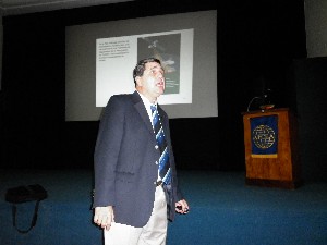 Nicolas Mendez Guerin gives his presentation at the March conference.