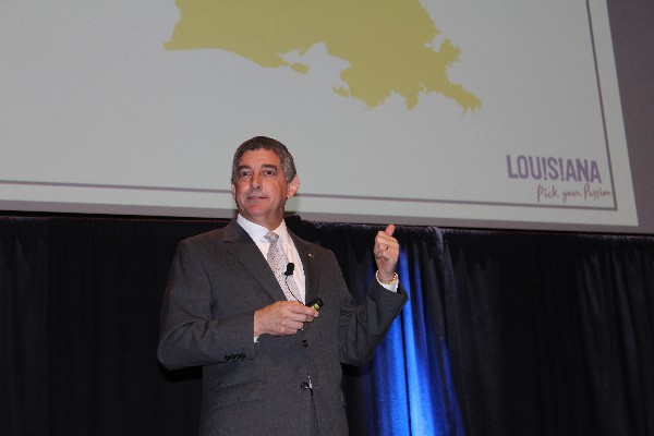 Louisiana Lt. Gov. Jay Dardenne asks how many people recognize a clip of 