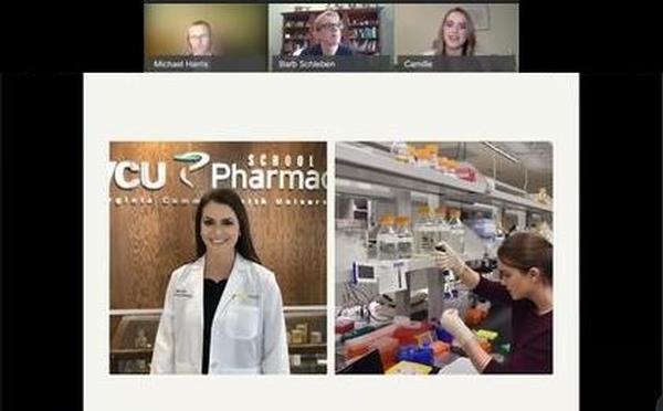 Miss America Camille Schrier inspires scholarship/grant recipients and chapter members by telling her journey in STEM and winning Miss America 2020 via Zoom at the May event.