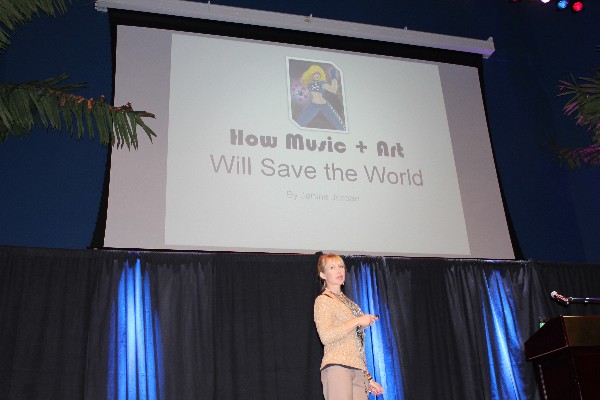 Electronic Music Alliance executive director Janine Jordan says that, yes, the world needs saving, but creative people are envisioning the solutions, during 