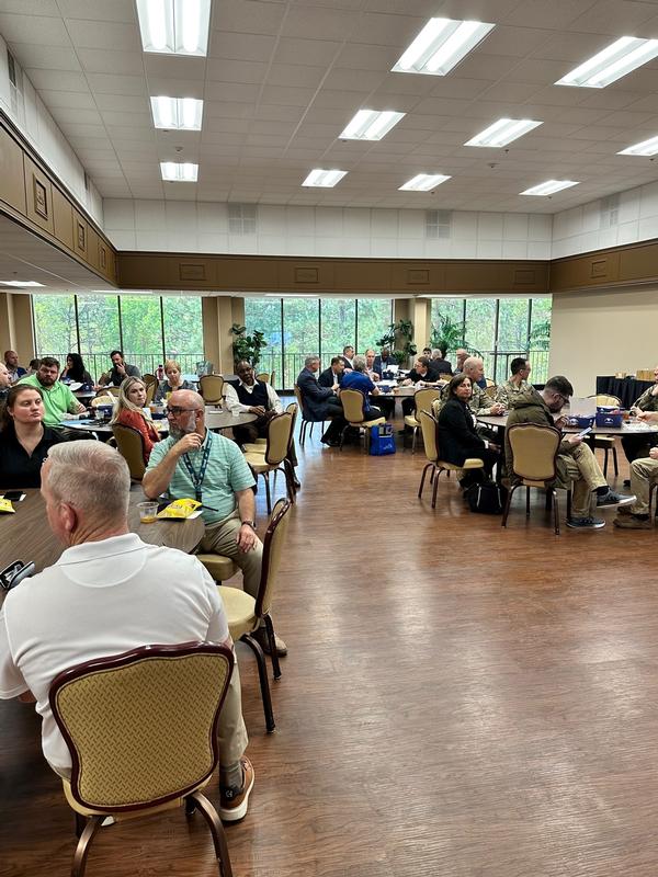 In March, chapter members attend the monthly lunch and learn session.