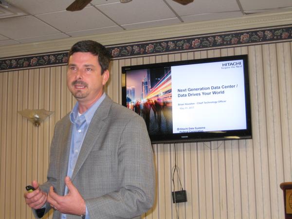 At the chapter's May Lunch and Learn, Brian Houston, chief technology officer at Hitachi Data Systems Federal, discusses ways that protected data centers assist with better decision making.