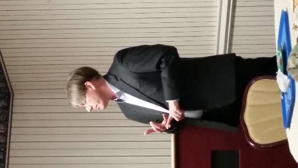 Adobe's Bruce presents at the chapter's October Lunch and Learn.
