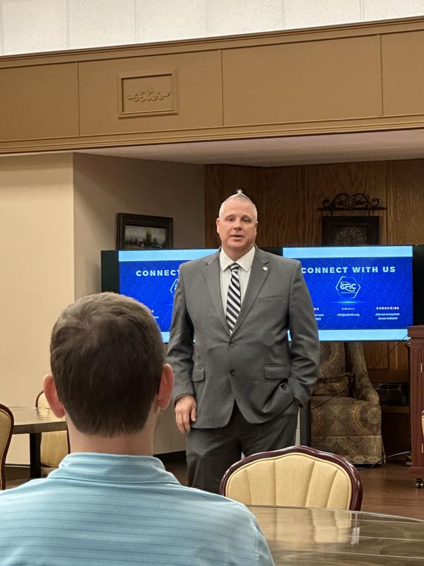 In June, Robert Ross, hub director of the Cyber Fusion Innovation Center, enlightens the chapter about their capabilities and how the center can be of service. 