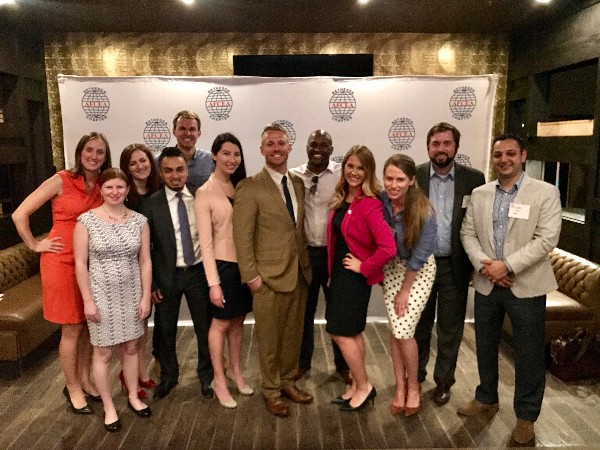 Current and former Young AFCEA Bethesda board members attend the Spring Fling in April.
