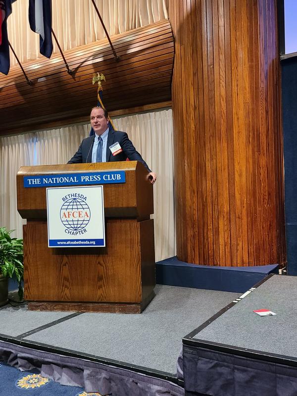 In November, Bob Kolasky, head of the National Risk Management Center, Cybersecurity and Infrastructure Security Agency, delivers the keynote address at the chapter's Energy, Infrastructure and Environment Summit at the National Press Club in Washington, D.C. 
