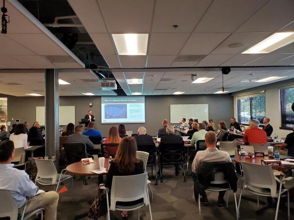 At the October luncheon, Kelleher discusses how his program leverages a network of nationwide National Institute of Standards and Technology affiliated MEP (Public/Private Partnerships) centers focused on growing manufacturing in the United States.
