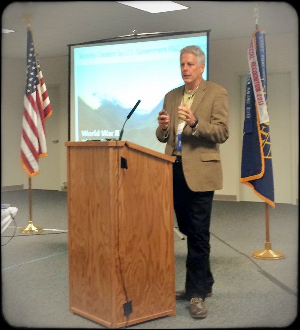 Lewis Shepherd of AFCEA's Intelligence Committee, speaks at the chapter's big data event in June.