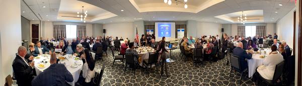 In January, the chapter's first Luncheon of 2024 draws a packed house. 