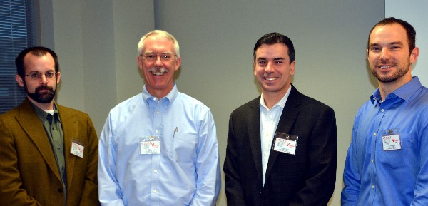 Attendees gather for the chapter's January Technology Over Bagels event featuring guest speaker Ned Moran, senior malware researcher, FireEye, who spoke on a recent advanced persistent threat investigation.